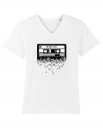 Cassette Retro 80s Tricou mânecă scurtă guler V Bărbat Presenter