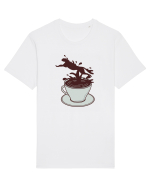 Coffee Cheetah Splash Tricou mânecă scurtă Unisex Rocker