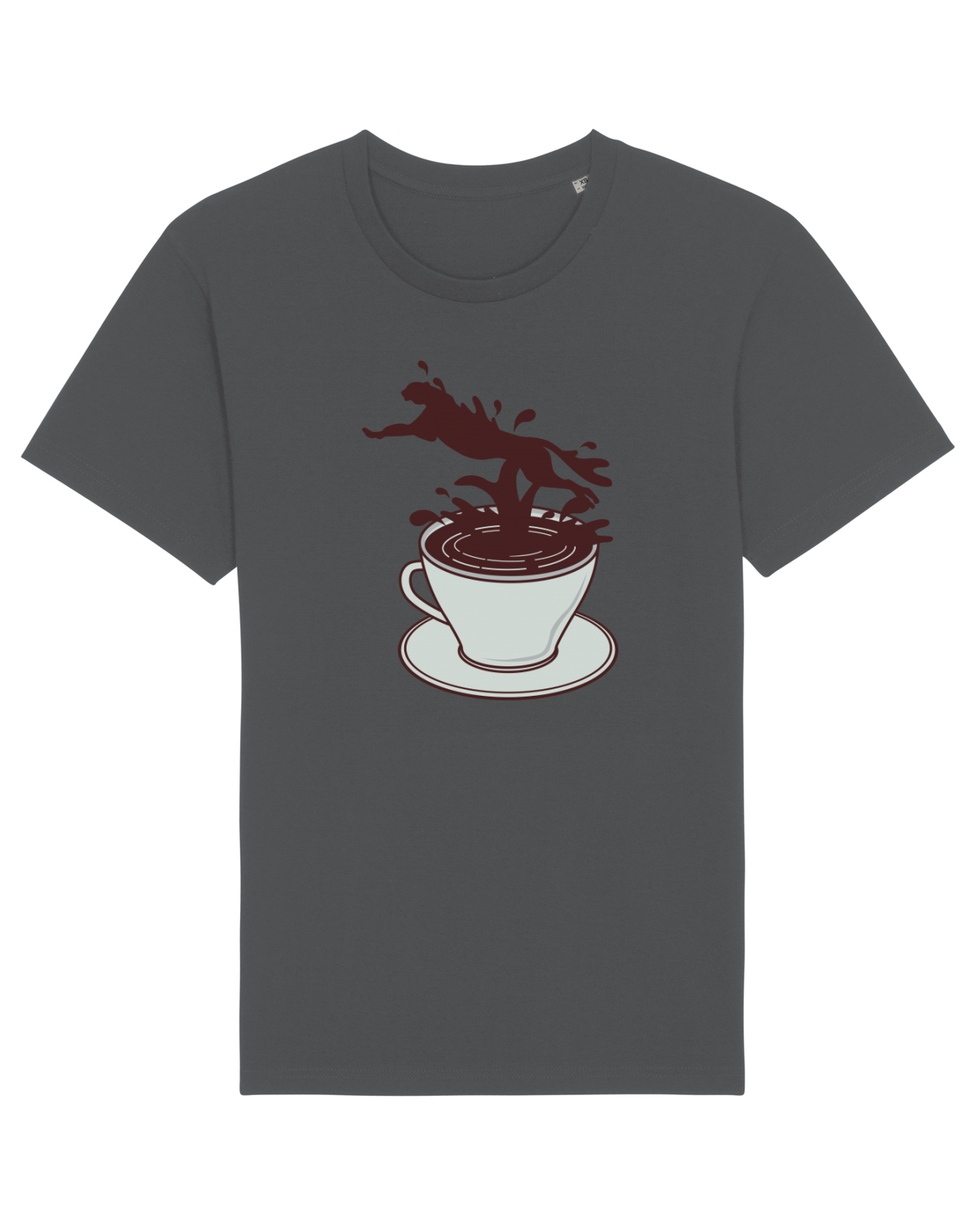 Tricou mânecă scurtă Unisex Rocker Anthracite