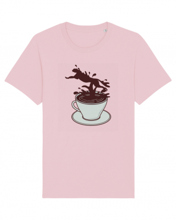 Coffee Cheetah Splash Cotton Pink