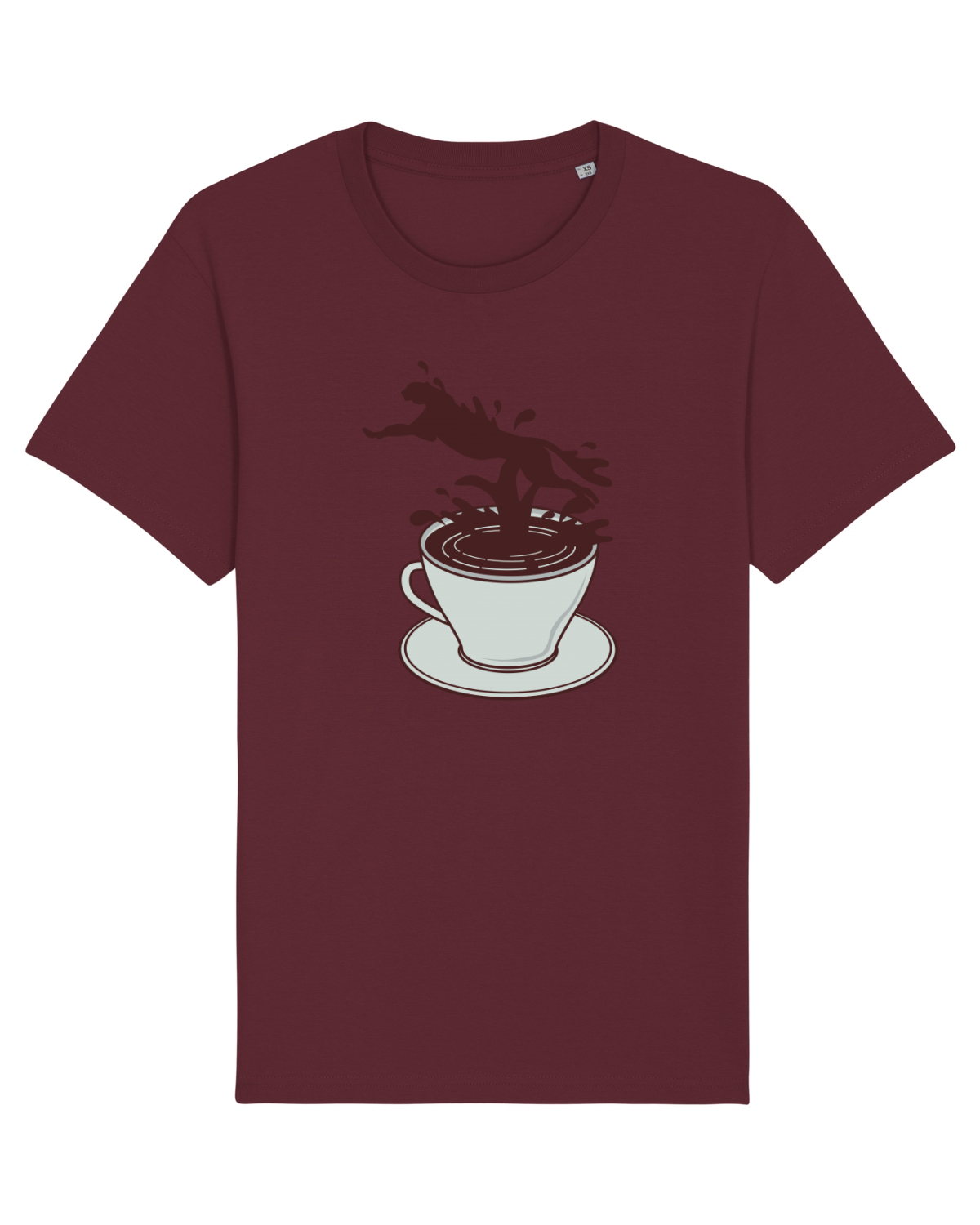 Tricou mânecă scurtă Unisex Rocker Burgundy