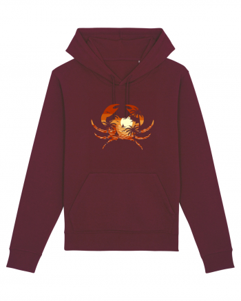 Summer Beach Crab Burgundy