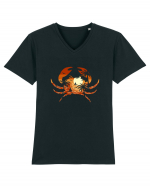 Summer Beach Crab Tricou mânecă scurtă guler V Bărbat Presenter