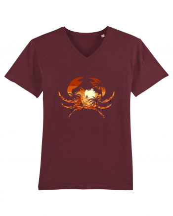 Summer Beach Crab Burgundy