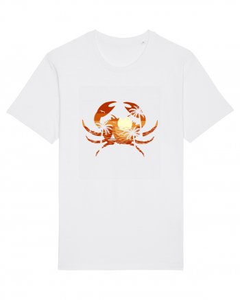 Summer Beach Crab White