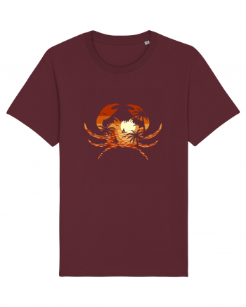 Summer Beach Crab Burgundy