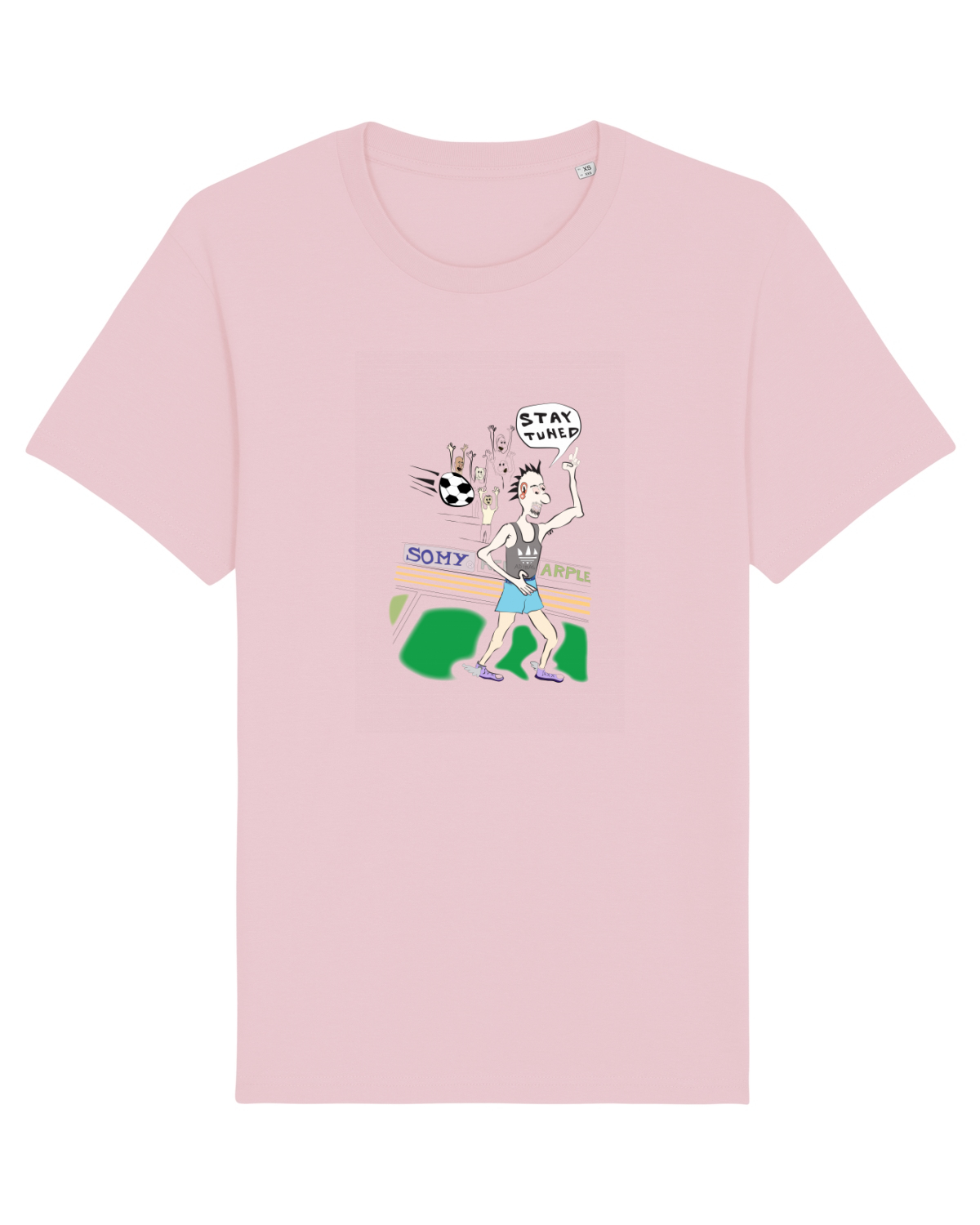 Tricou mânecă scurtă Unisex Rocker Cotton Pink