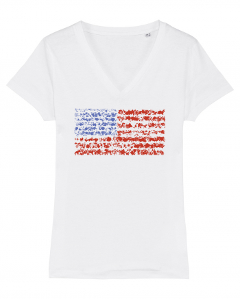 usa flag White