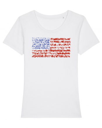 usa flag White