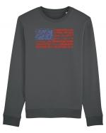 usa flag Bluză mânecă lungă Unisex Rise