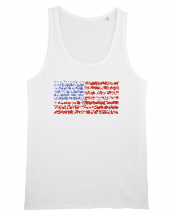 usa flag White