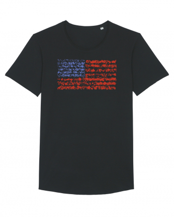 usa flag Black