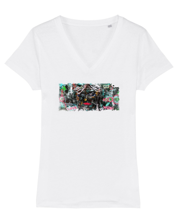 abstract painting White