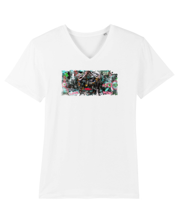 abstract painting White