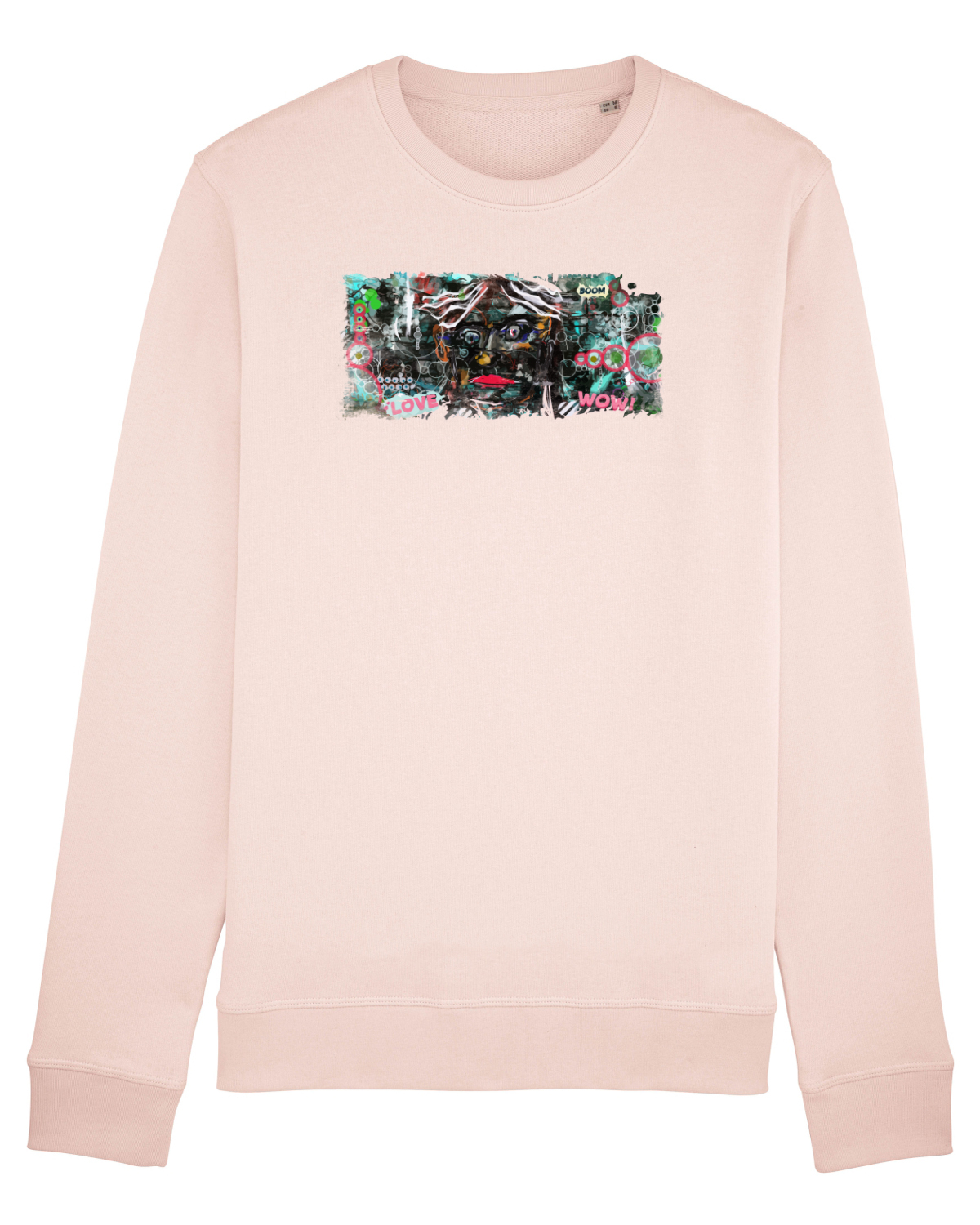 Bluză mânecă lungă Unisex Rise Candy Pink