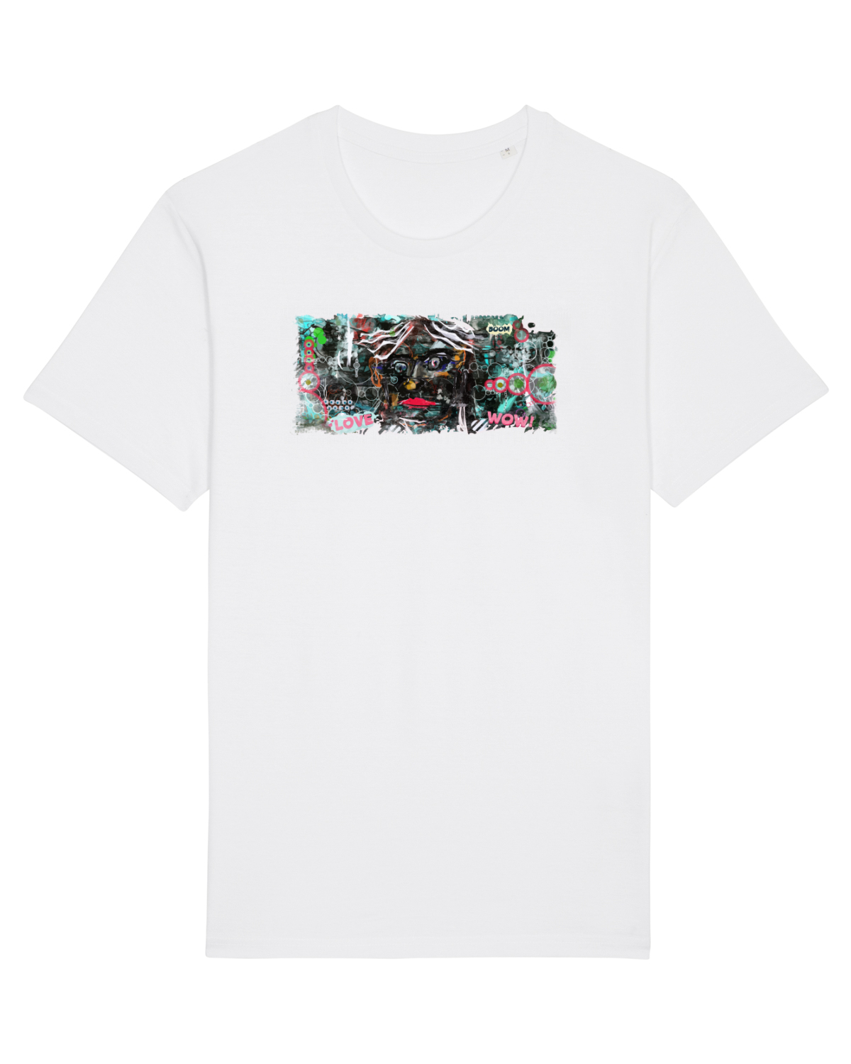 Tricou mânecă scurtă Unisex Rocker White