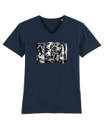 un  fel de salvador dali Tricou mânecă scurtă guler V Bărbat Presenter