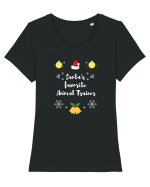 Santa's favorite Animal Trainer Tricou mânecă scurtă guler larg fitted Damă Expresser