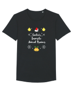 Santa's favorite Animal Trainer Tricou mânecă scurtă guler larg Bărbat Skater
