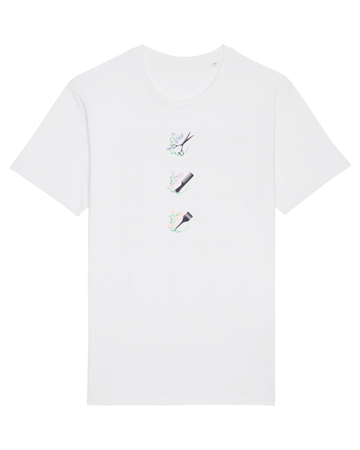 Tricou mânecă scurtă Unisex Rocker White