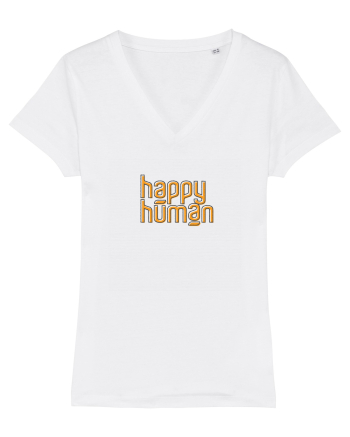 Happy Human White
