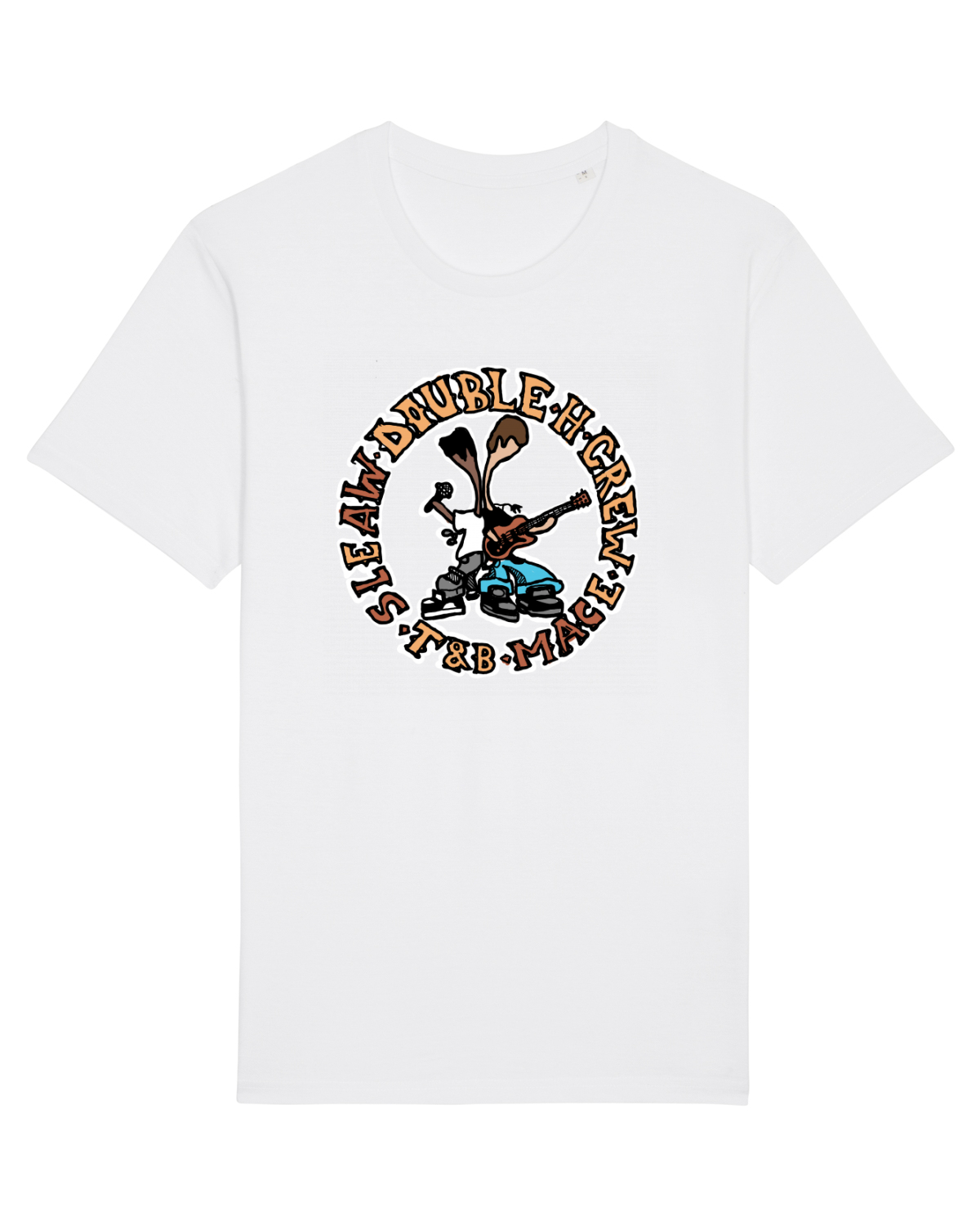 Tricou mânecă scurtă Unisex Rocker White