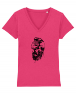 dac Tricou mânecă scurtă guler V Damă Evoker
