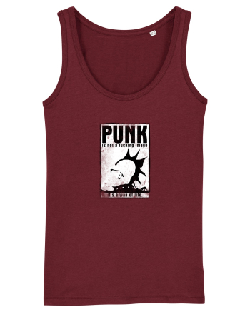 punk it`s a way of life Burgundy