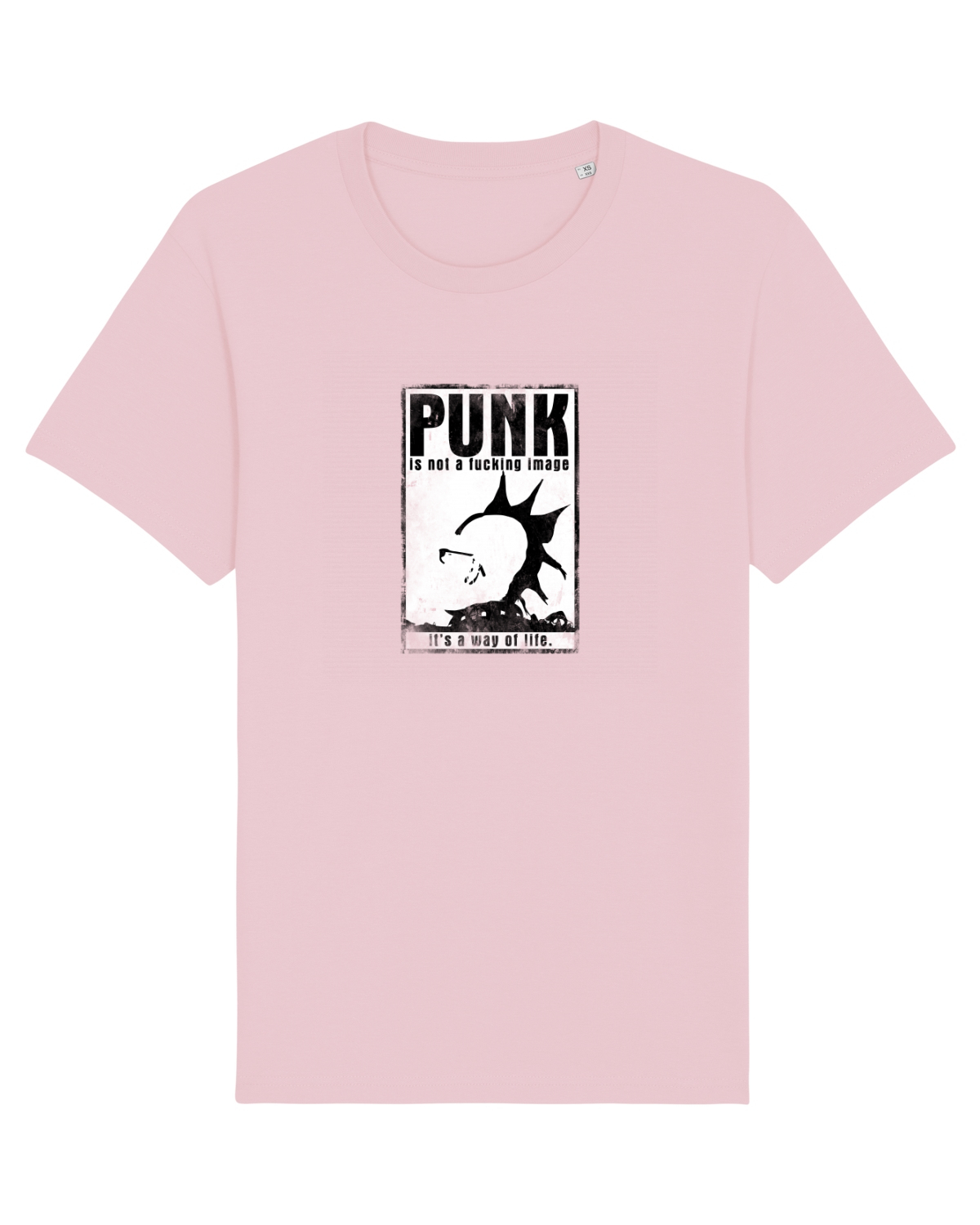 Tricou mânecă scurtă Unisex Rocker Cotton Pink