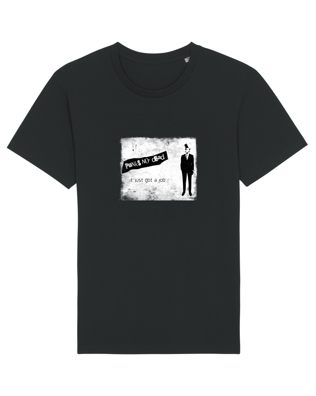 Tricou mânecă scurtă Unisex Rocker Black