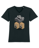 magnetofon Tricou mânecă scurtă guler V Bărbat Presenter