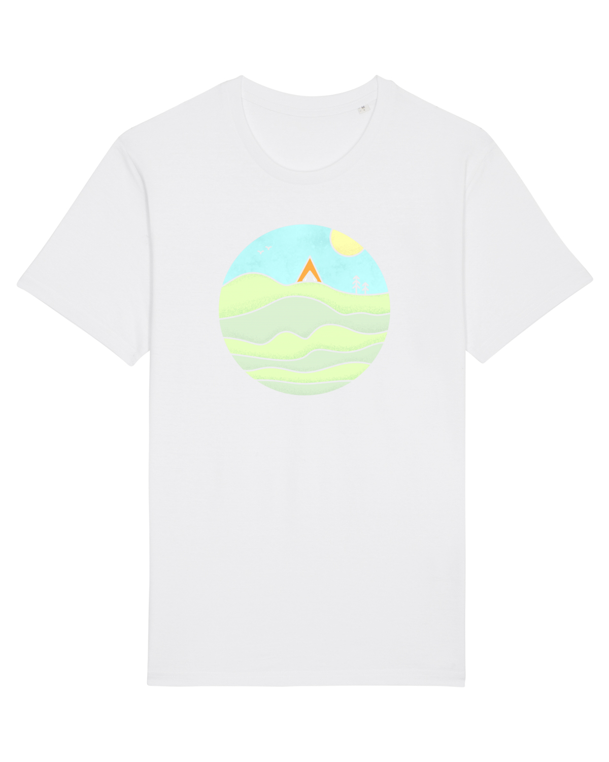Tricou mânecă scurtă Unisex Rocker White