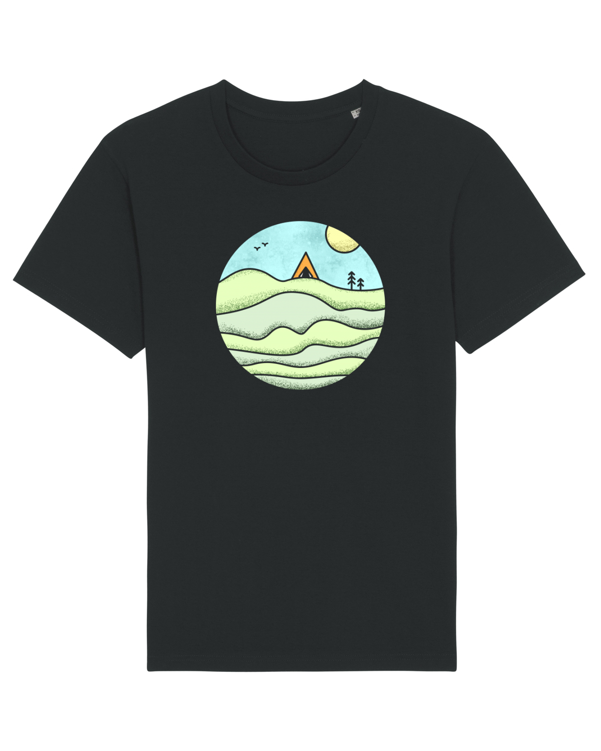 Tricou mânecă scurtă Unisex Rocker Black