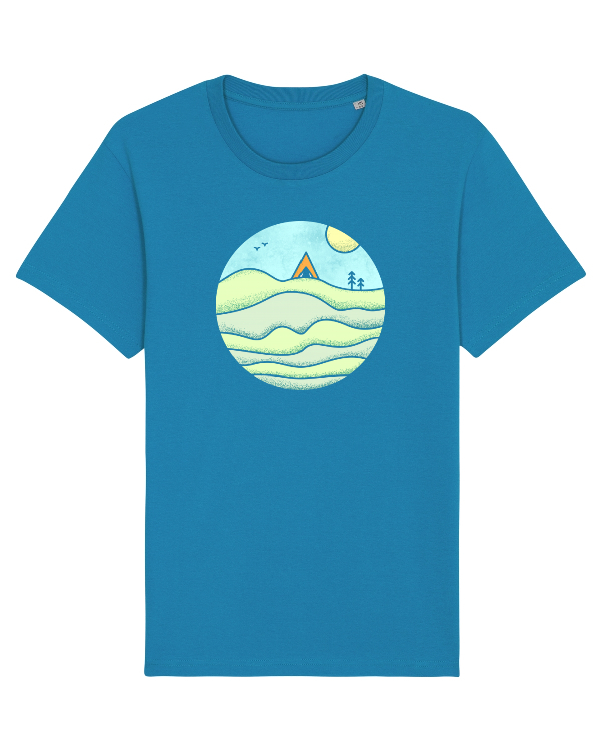 Tricou mânecă scurtă Unisex Rocker Azur