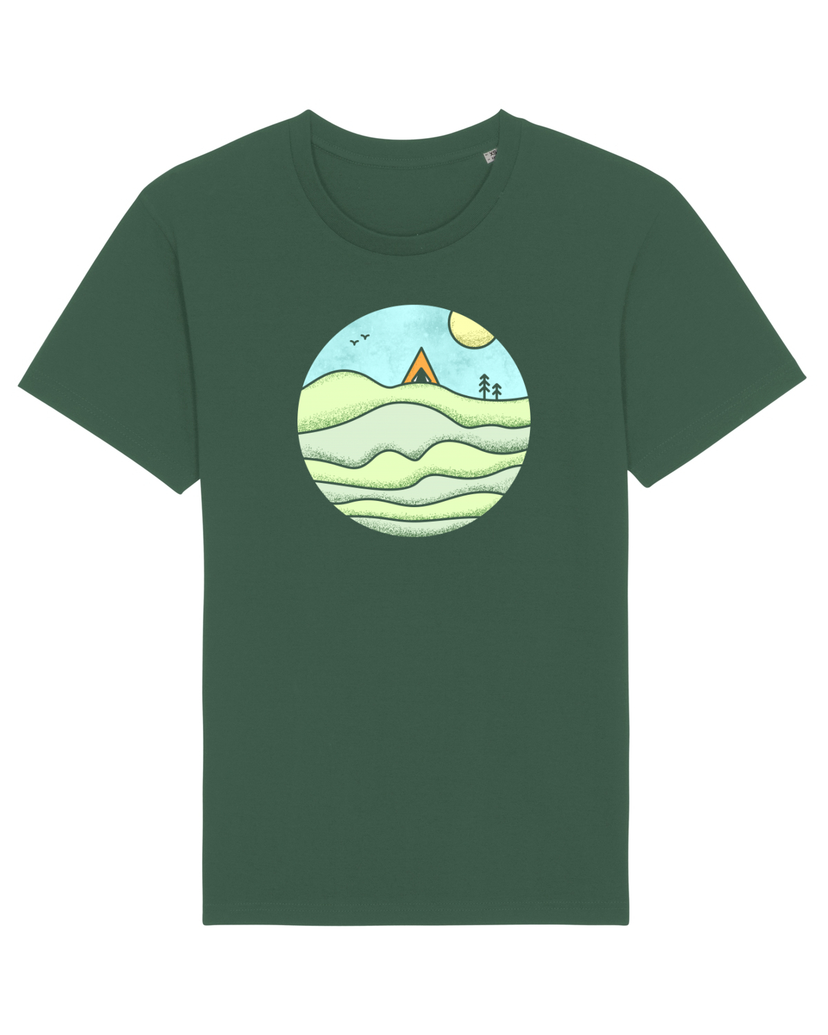 Tricou mânecă scurtă Unisex Rocker Bottle Green