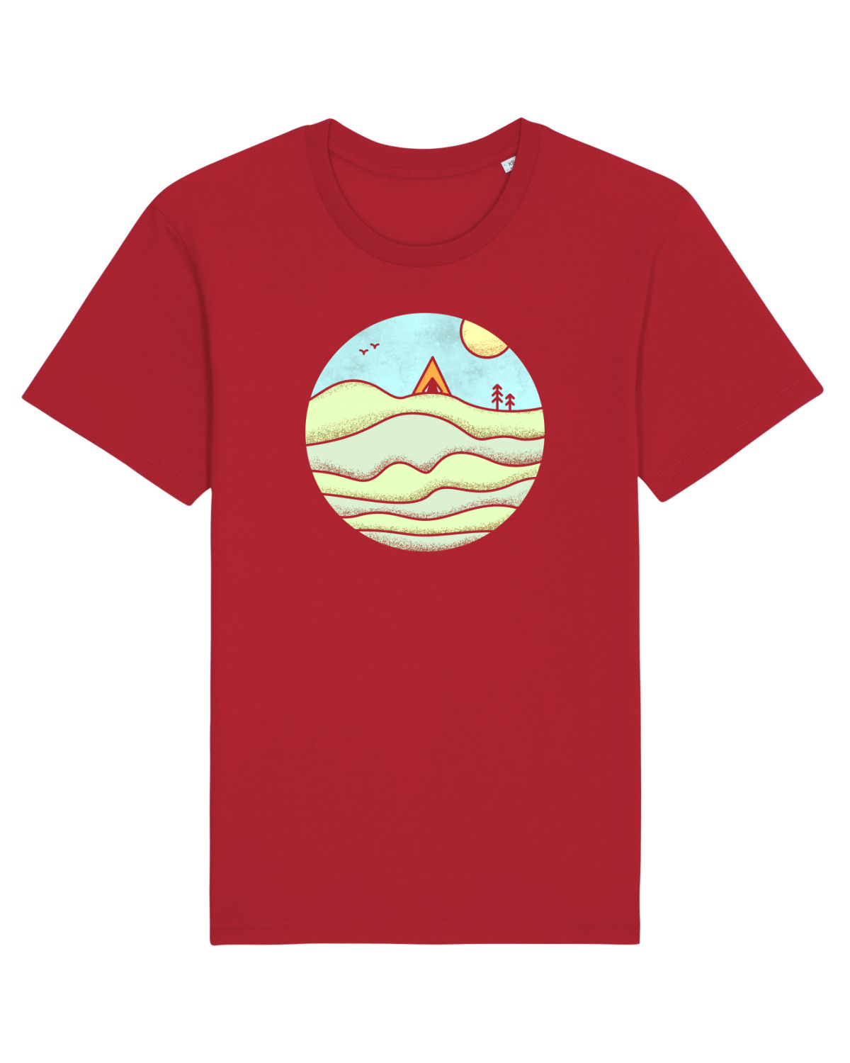 Tricou mânecă scurtă Unisex Rocker Red