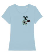 Zodiac de familie Tricou mânecă scurtă guler larg fitted Damă Expresser