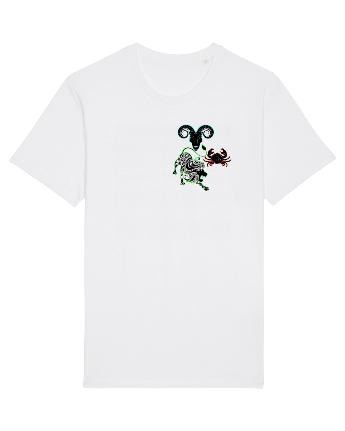 Tricou mânecă scurtă Unisex Rocker White