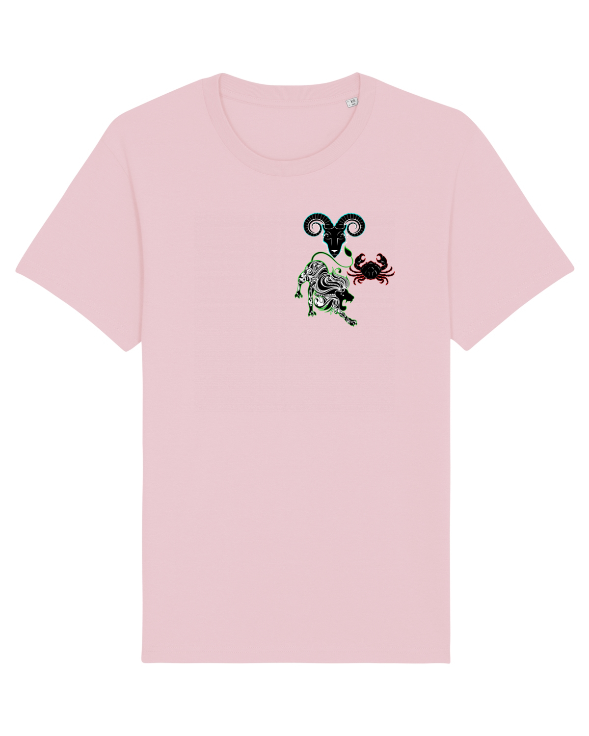 Tricou mânecă scurtă Unisex Rocker Cotton Pink