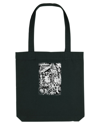 doodle cartoon ,life aspects Black