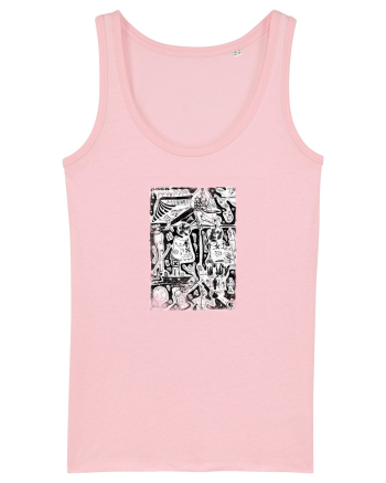 doodle cartoon ,life aspects Cotton Pink