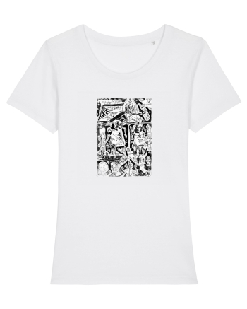 doodle cartoon ,life aspects White