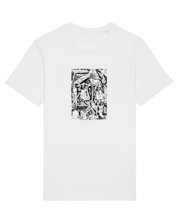 doodle cartoon ,life aspects White
