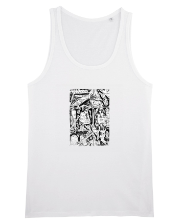 doodle cartoon ,life aspects White