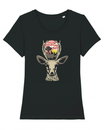 Deer Nature Black