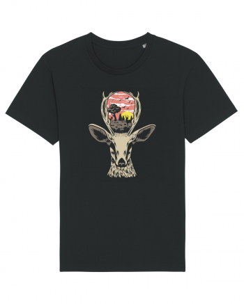 Deer Nature Black