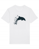 Dolphin Tricou mânecă scurtă Unisex Rocker