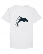 Dolphin Tricou mânecă scurtă guler larg Bărbat Skater