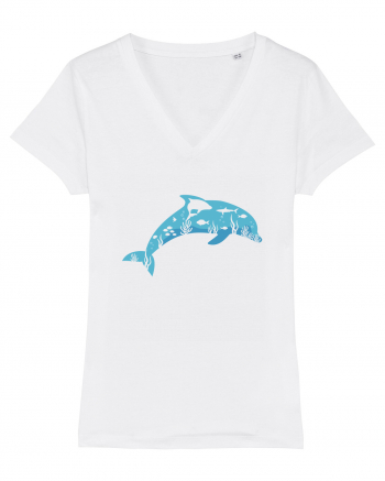  Blue Dolphin White