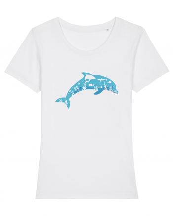  Blue Dolphin White